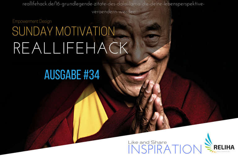 16 grundlegende Zitate des Dalai Lama, die deine Lebensperspektive verändern werden